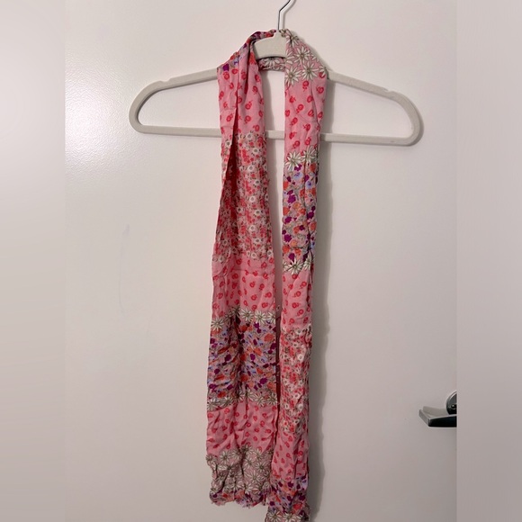 Pink Floral Scarf - Picture 2 of 4
